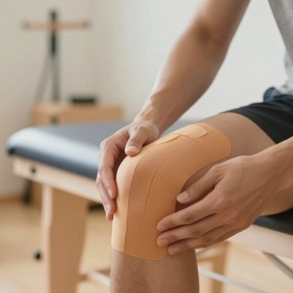 Jak nakleić tejpy na kolano? Kinesiotaping przy bólu i przeciążeniu stawu